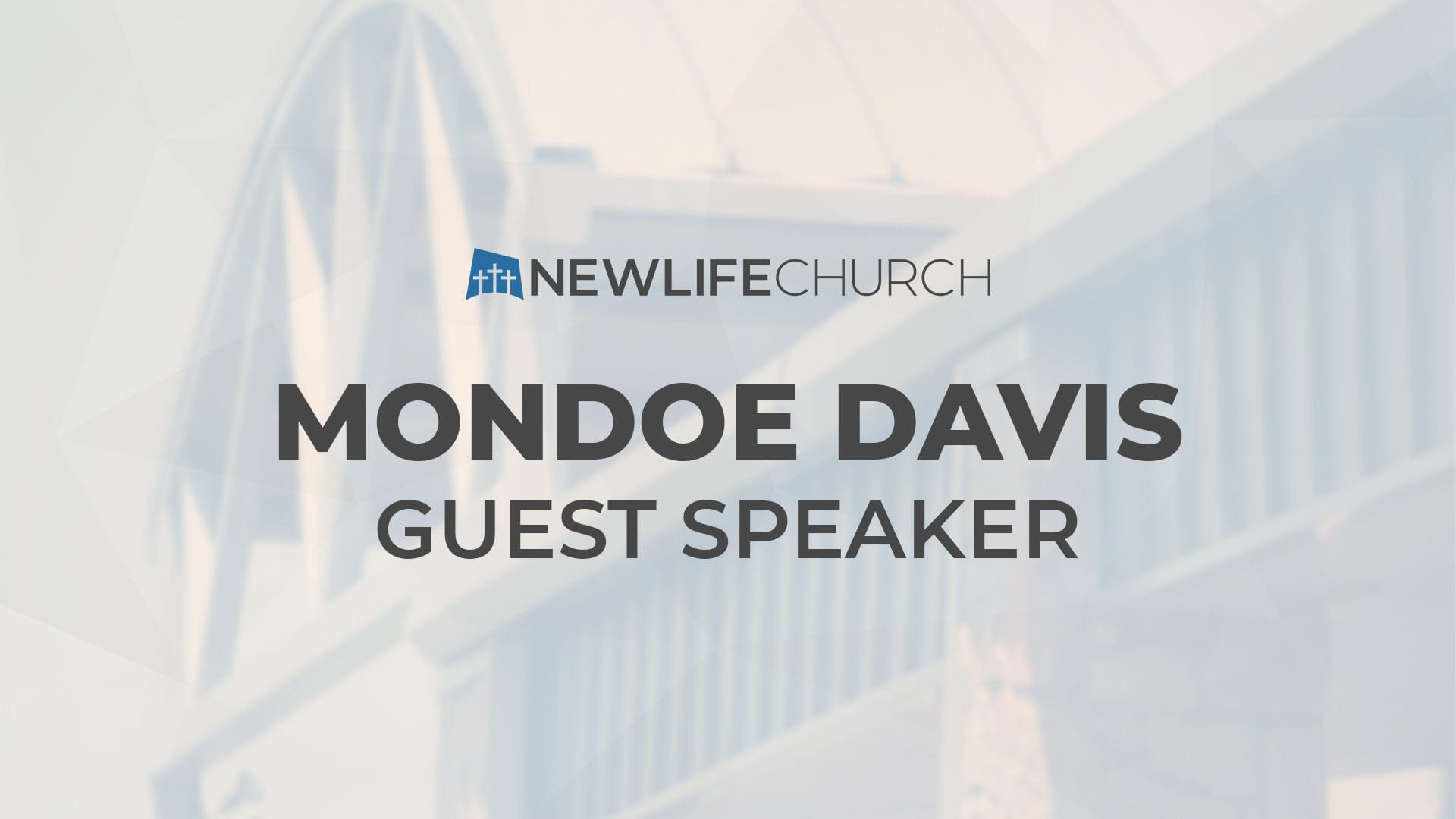 Guest Speaker: Mondoe Davis