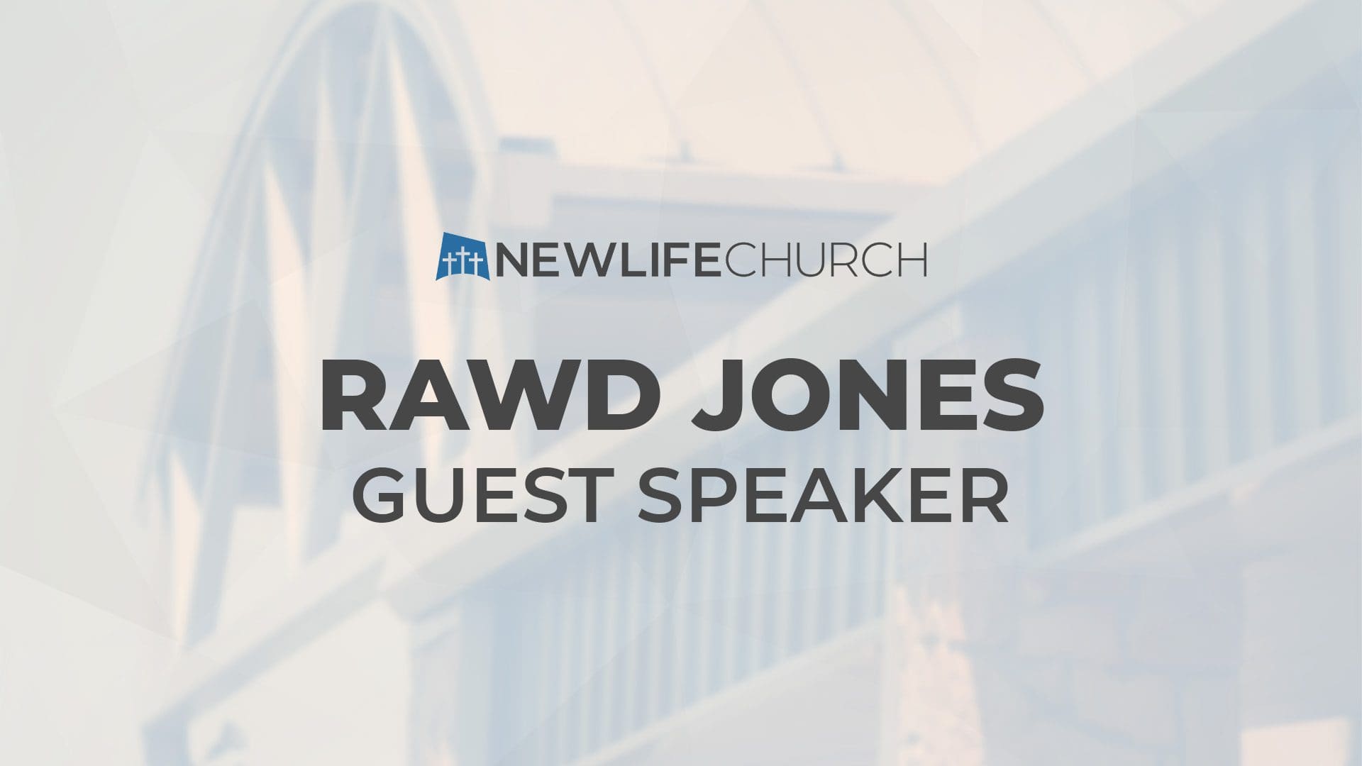 Guest Speaker: Rawd Jones