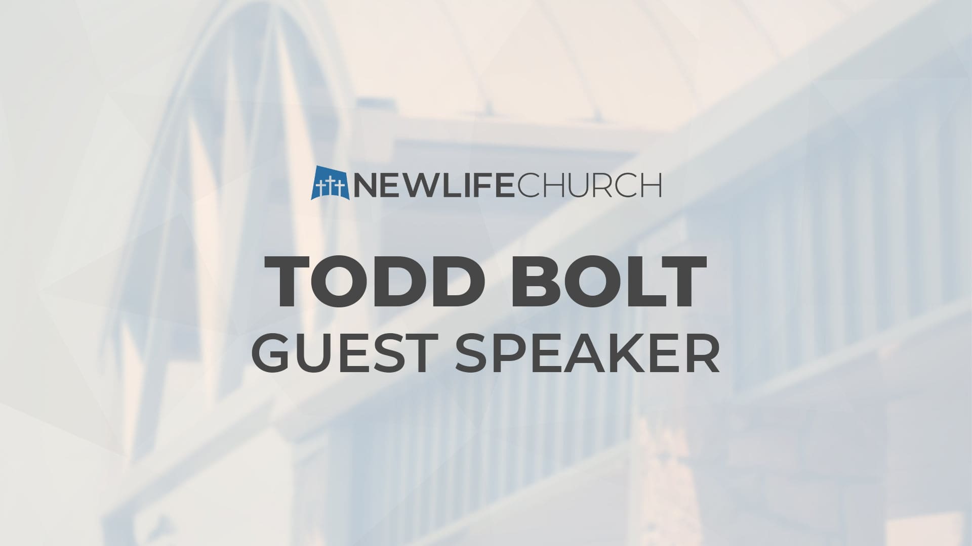 Guest Speaker: Todd Bolt