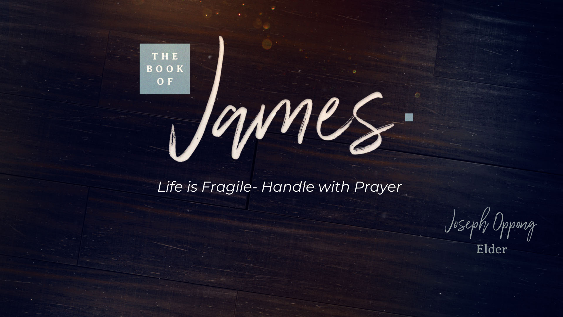 Life is Fragile - Handle with Prayer Image